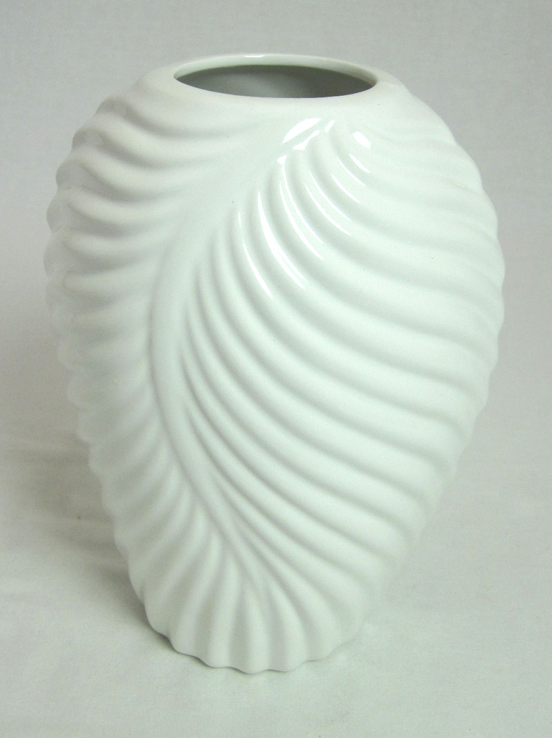 Porzellan-Vase Resia weiß glänzend ca. 20x12x16cm H/T/B