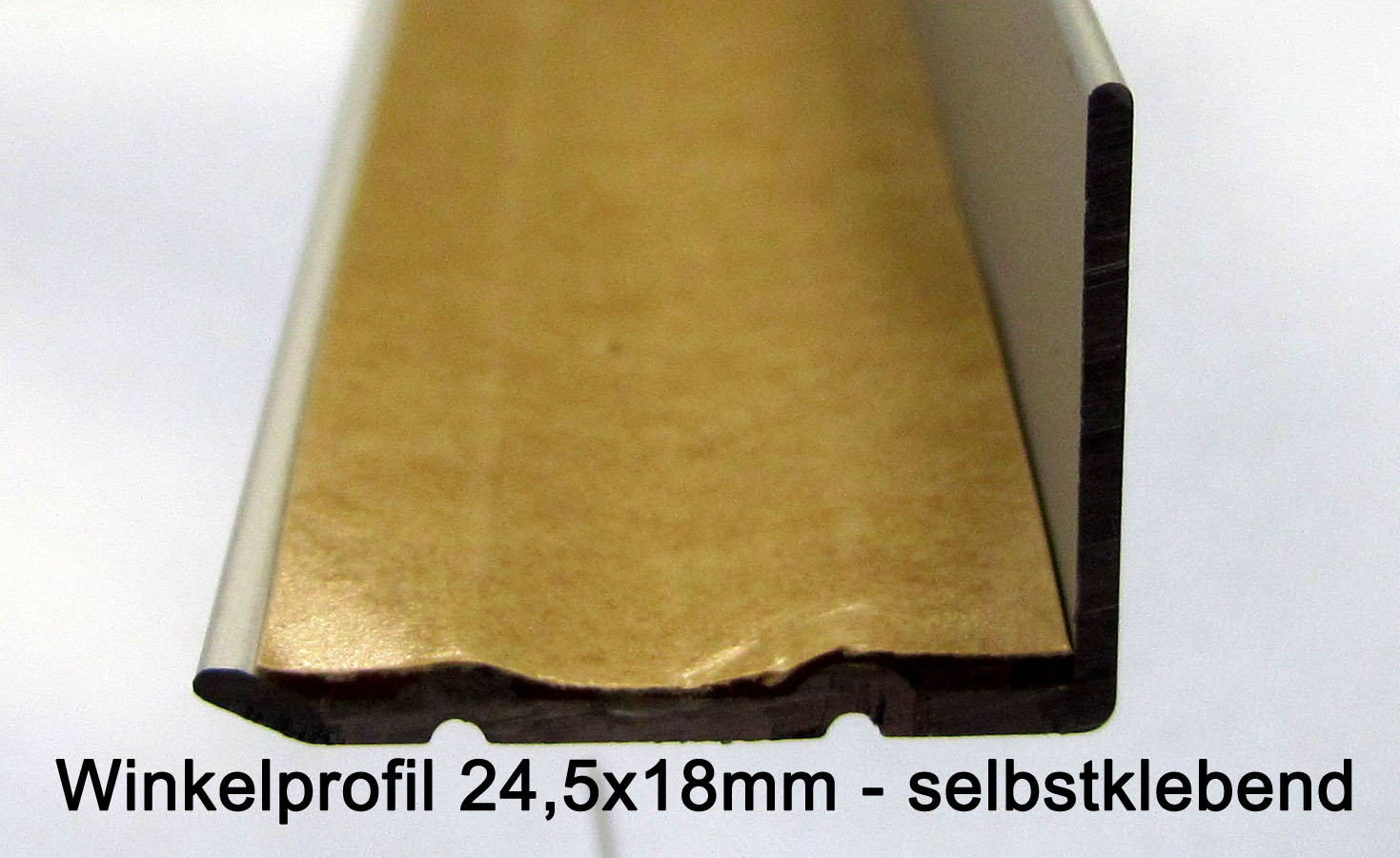Winkelprofil Bodenprofil Alu bronciert hell selbstklebend 24,5x18mmx100 cm