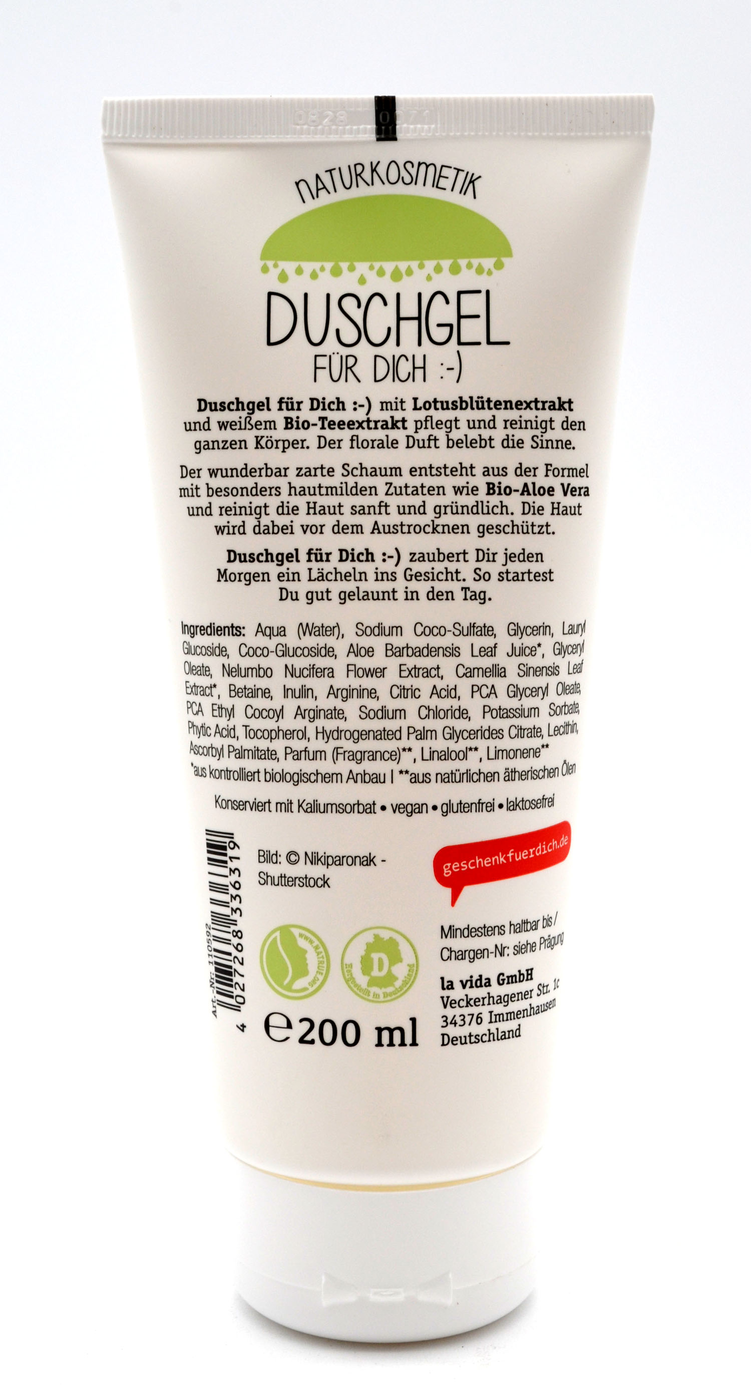 Duschgel für Dich "Heute ist ein guter Tag ..." 200 ml Naturkosmetik 