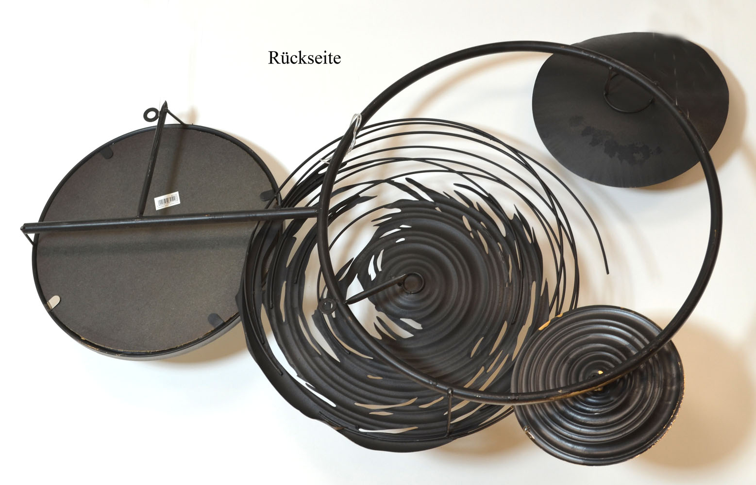 Wandrelief "Banks" Metall braun-gold-silber 83x58x8 cm (BxHxT)