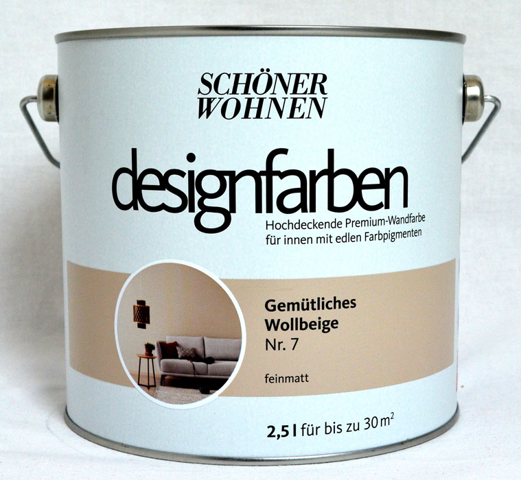 Designfarbe Gemütliches Wollbeige Nr. 7 2,5 l