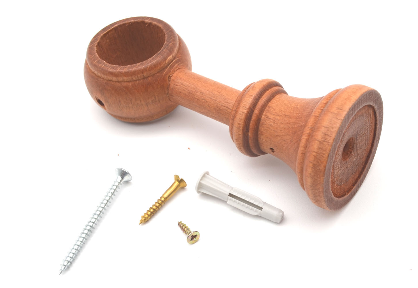 1 Wandträger geschlossen für Stil Ø 28 mm Holz Kirschbaum WA 10,5 cm 