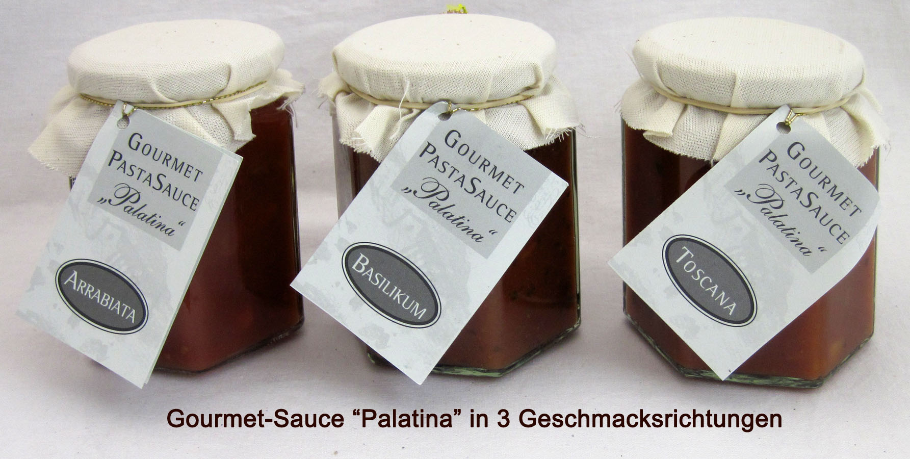 Festnudeln Präsent mit Gourmet-Soße und kleinem Tannenbaum