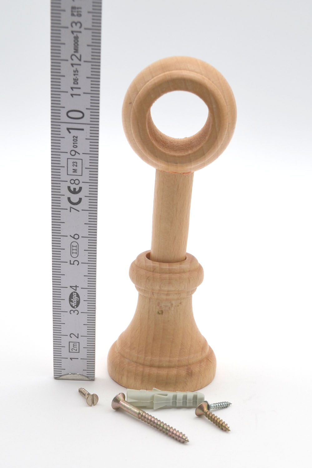 1 Wandträger für Stilgarnituren Ø 20 mm Holz Natur WA 10,0 cm