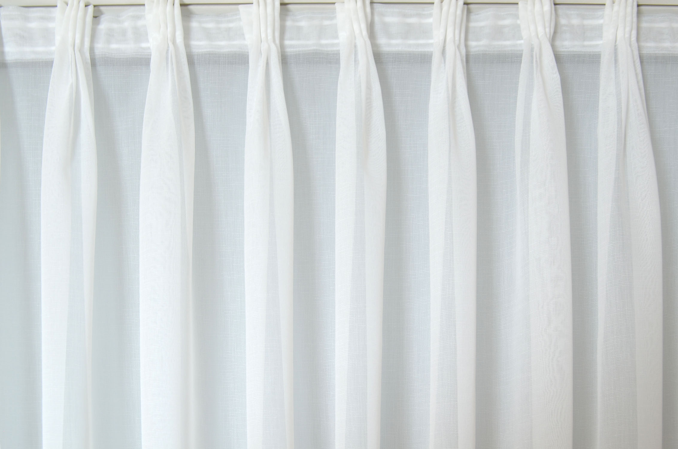 Fertigstore Weiß mit Makramé-Spitze transparente Gardine 210x163/62 cm (BxH)