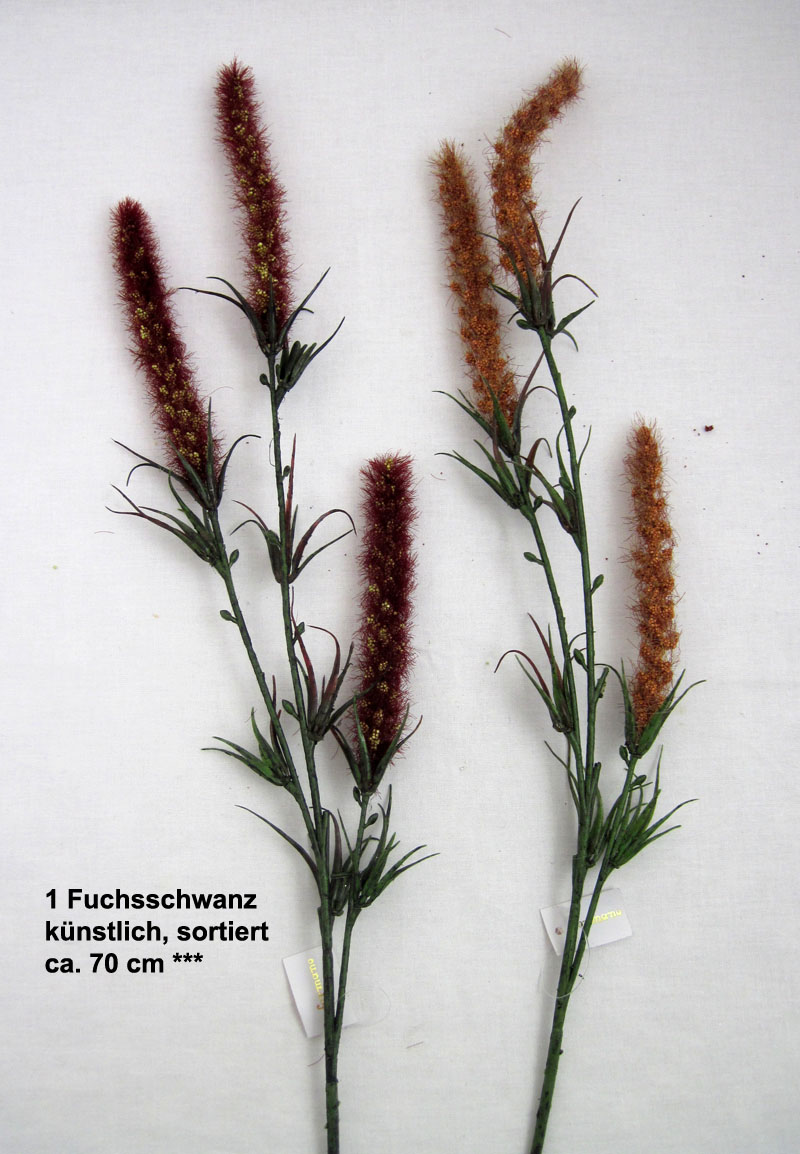 1 Fuchsschwanz künstlich, sortiert, ca. 70cm