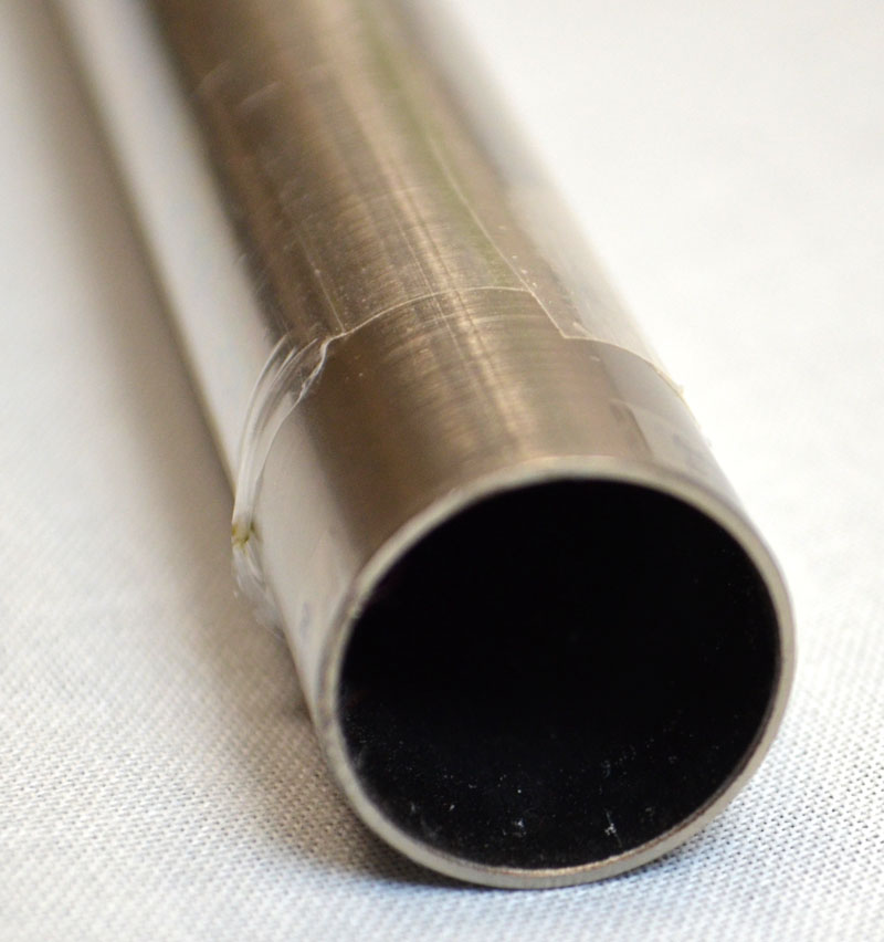 Gardinenstange d=20 mm Edelstahl-Optik Länge 1,60 m