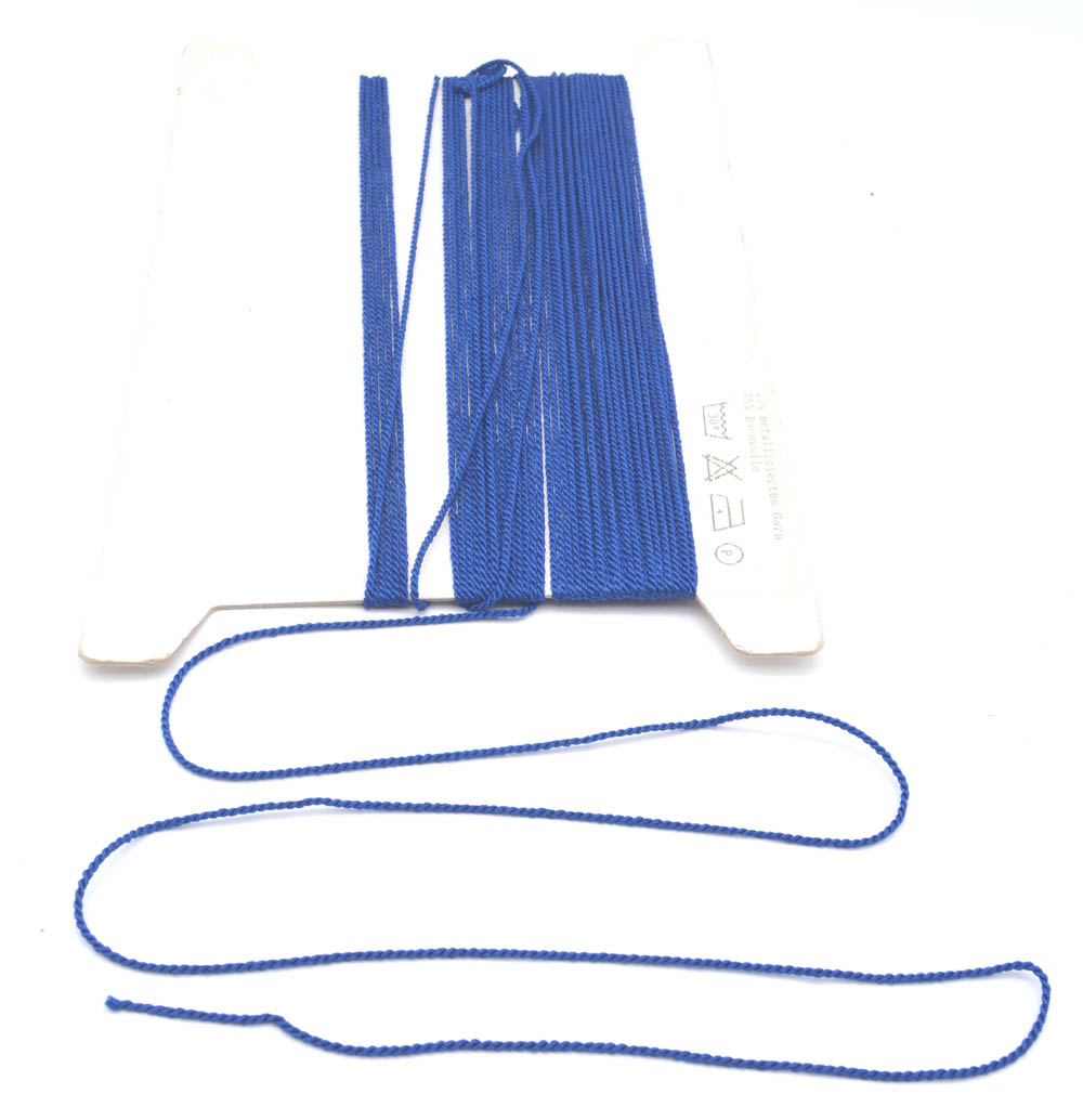3 m Kordel gedreht 2 mm royalblau