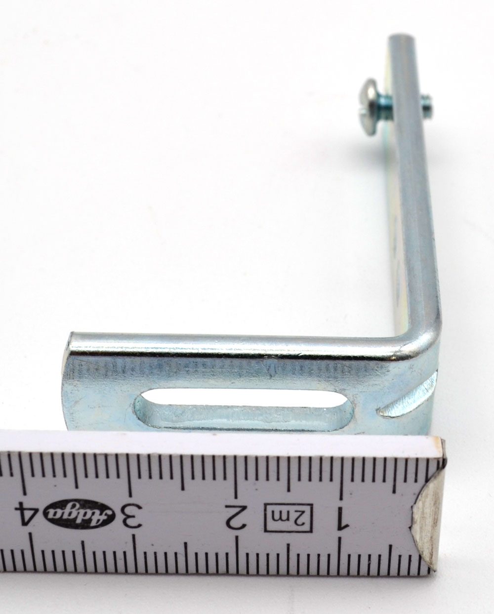 Wandwinkel Metall silber 6,5 cm x 4 cm x 0,2 cm incl. Befestigungsmaterial