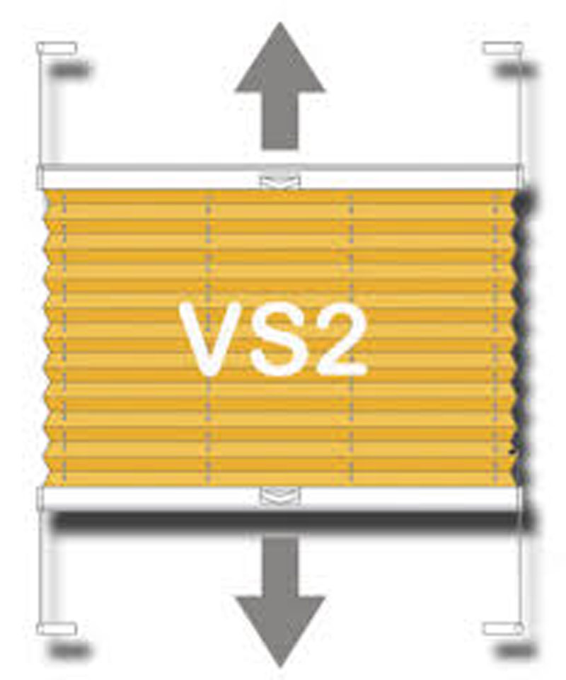 Plissee VS2 CL, grau 596 x 990 mm (B/H)